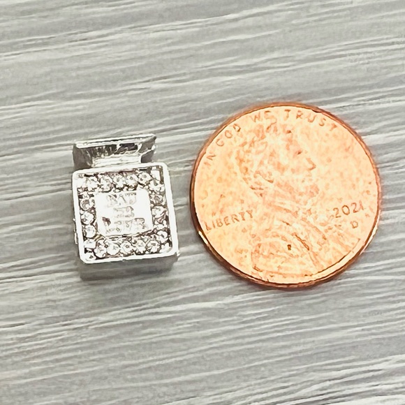 Silver plated Perfume bottle Bracelet charm - Picture 5 of 5